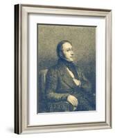 Gioacchino Rossini - portrait-Ary Scheffer-Framed Giclee Print