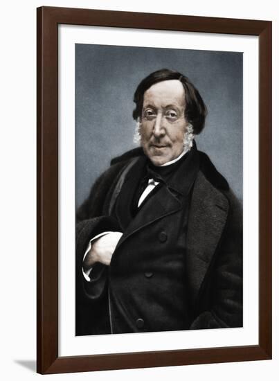 Gioachino Rossini (1792-1868), Italian composer-Nadar-Framed Photographic Print