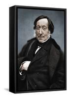 Gioachino Rossini (1792-1868), Italian composer-Nadar-Framed Stretched Canvas