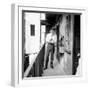 Giorgio Gaber Wiping His Hands-null-Framed Photographic Print