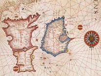 Greece, Rhodes, Nautical Atlas, Detail: City of Rhodes, 1537-Giorgio Sideri-Framed Stretched Canvas