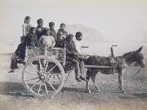 A Crowded Wagon Drawn by a Mule, Palermo, Sicily, c.1880-Giorgio Sommer-Stretched Canvas