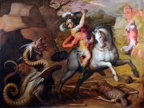 Saint George and the Dragon, C. 1560-Giorgio Vasari-Framed Giclee Print