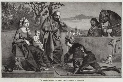 A Warrior Adoring the Infant Jesus