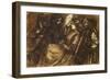 Giorgione Painting, C.1853 (Pen and Brown Ink and Ink Wash on Paper)-Dante Gabriel Charles Rossetti-Framed Giclee Print