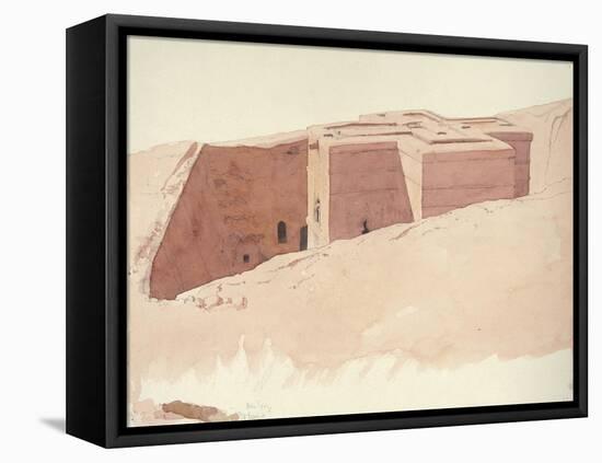 Giorgis I, Lalibela, Ethiopia, 1996 (Watercolour on Paper)-Charlie Millar-Framed Stretched Canvas