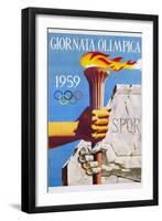 Giornata Olimpica 1959 Poster-Nino Gregori-Framed Premium Giclee Print