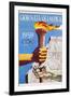 Giornata Olimpica 1959 Poster-Nino Gregori-Framed Giclee Print