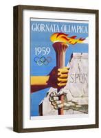 Giornata Olimpica 1959 Poster-Nino Gregori-Framed Giclee Print