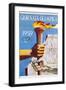 Giornata Olimpica 1959 Poster-Nino Gregori-Framed Giclee Print