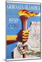 Giornata Olimpica 1959 Poster-Nino Gregori-Mounted Giclee Print