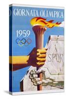 Giornata Olimpica 1959 Poster-Nino Gregori-Stretched Canvas