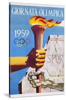 Giornata Olimpica 1959 Poster-Nino Gregori-Stretched Canvas