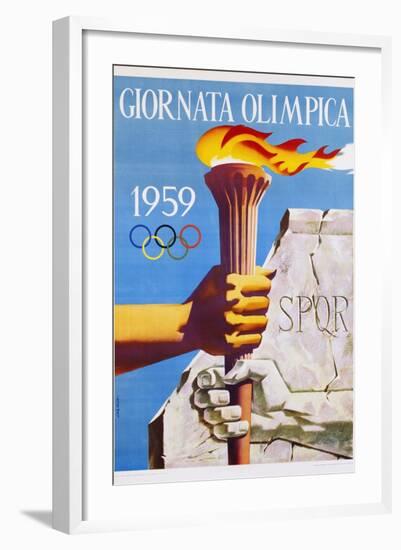 Giornata Olimpica 1959 Poster-Nino Gregori-Framed Giclee Print