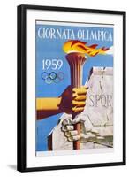 Giornata Olimpica 1959 Poster-Nino Gregori-Framed Giclee Print