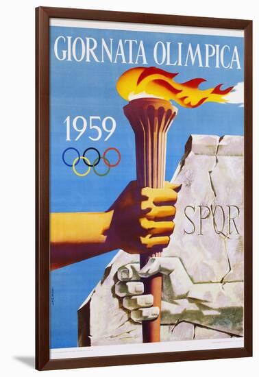 Giornata Olimpica 1959 Poster-Nino Gregori-Framed Giclee Print