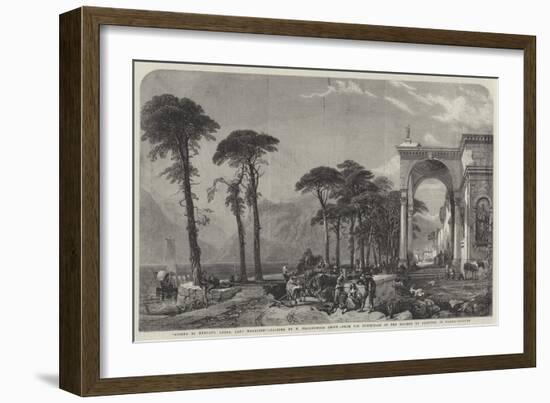 Giorno Di Mercato, Luino, Lago Maggiore-William Harding Collingwood-Smith-Framed Giclee Print