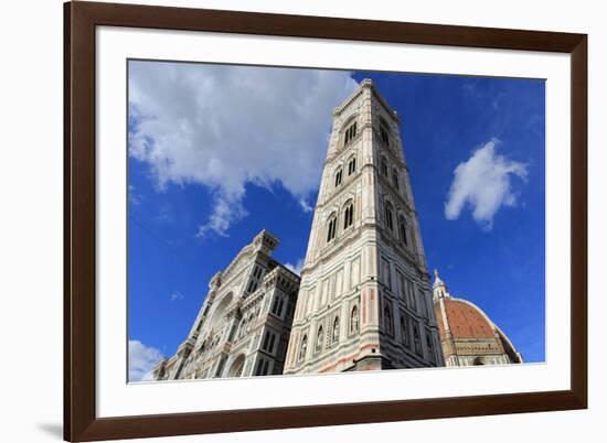 Giotto Bell Tower and Santa Maria Del Fiore Cathedral (Duomo), Florence, Tuscany, Italy, Europe-Vincenzo Lombardo-Framed Photographic Print