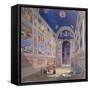 Giotto Painting the Interior of the Scrovegni-null-Framed Stretched Canvas