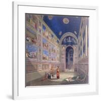 Giotto Painting the Interior of the Scrovegni-null-Framed Giclee Print