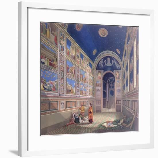 Giotto Painting the Interior of the Scrovegni-null-Framed Giclee Print