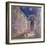 Giotto Painting the Interior of the Scrovegni-null-Framed Giclee Print