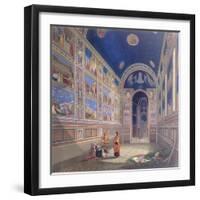 Giotto Painting the Interior of the Scrovegni-null-Framed Giclee Print