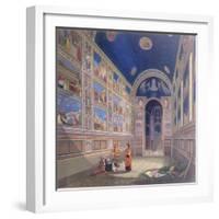 Giotto Painting the Interior of the Scrovegni-null-Framed Giclee Print