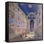 Giotto Painting the Interior of the Scrovegni-null-Framed Stretched Canvas