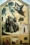 Saint Francis Preaching to Pope Honorius Iii-Giotto-Framed Art Print