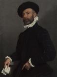 Portrait of a Nobleman in Armour, Between 1540 and 1560-Giovan Battista Moroni-Giclee Print