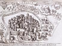 View of the City of Larino, Molise, from the Kingdom of Naples in Perspective-Giovan Battista Pacichelli-Giclee Print