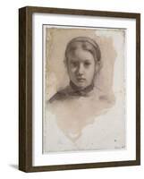 Giovanna Bellelli, étude pour La famille Bellelli-Edgar Degas-Framed Giclee Print