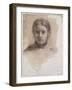 Giovanna Bellelli, étude pour La famille Bellelli-Edgar Degas-Framed Giclee Print