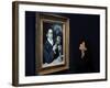 Giovanna Bertazzoni Poses for Photographers in Front of 1903 Pablo Picasso's "The Absinthe Drinker"-null-Framed Photographic Print
