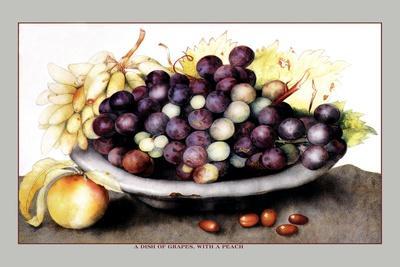 Dish of Grapes and Peaches