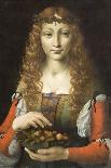 Girl with Cherries-Giovanni Ambrogio De Predis-Laminated Art Print