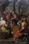 Jesus Preaching to The Doctors-Giovanni Andrea Ansaldo-Framed Stretched Canvas