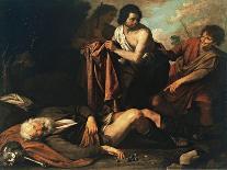 Death of Sinner, 1625-1630-Giovanni Andrea De Ferrari-Framed Stretched Canvas