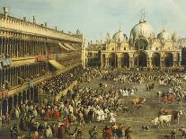 Customs and Salute Church in Venice, 1726-1728-Giovanni Antonio Canal-Giclee Print