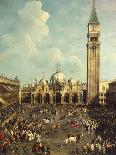 Bullfighting or Bull Hunting in Piazza San Marco-Giovanni Antonio Canal-Giclee Print