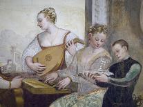 Lute Player, Detail from Invitation to Dance, Ca 1570-Giovanni Antonio Fasolo-Giclee Print