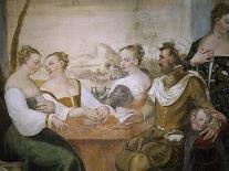 Players at Table, Detail from Game of Cards-Giovanni Antonio Fasolo-Giclee Print