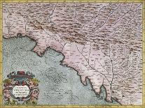 Map of Liguria Region-Giovanni Antonio Magini-Framed Stretched Canvas