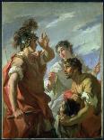 Achilles Contemplating the Body of Patroclus-Giovanni Antonio Pellegrini-Giclee Print