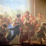 Saint Catherine of Alexandria-Giovanni Antonio Pellegrini-Framed Stretched Canvas