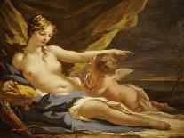 Venus, Cupid and a Faun-Giovanni Antonio Pellegrini-Giclee Print