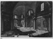 Interior of the Basilica of Santa Maria Degli Angeli (Former Baths of Diocletia)-Giovanni Battist Piranesi-Framed Giclee Print