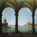 A Portico, with a View of the Bacino, Venice-Giovanni Battista Benvenuti-Laminated Giclee Print