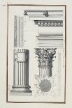Base, Capital and Entablature of the Pilaster, 1753-Giovanni Battista Borra-Framed Stretched Canvas